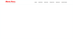 Desktop Screenshot of irentperu.com